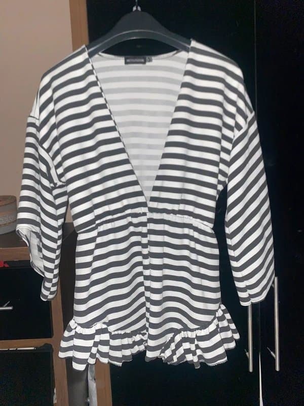 PLT stripy playsuit