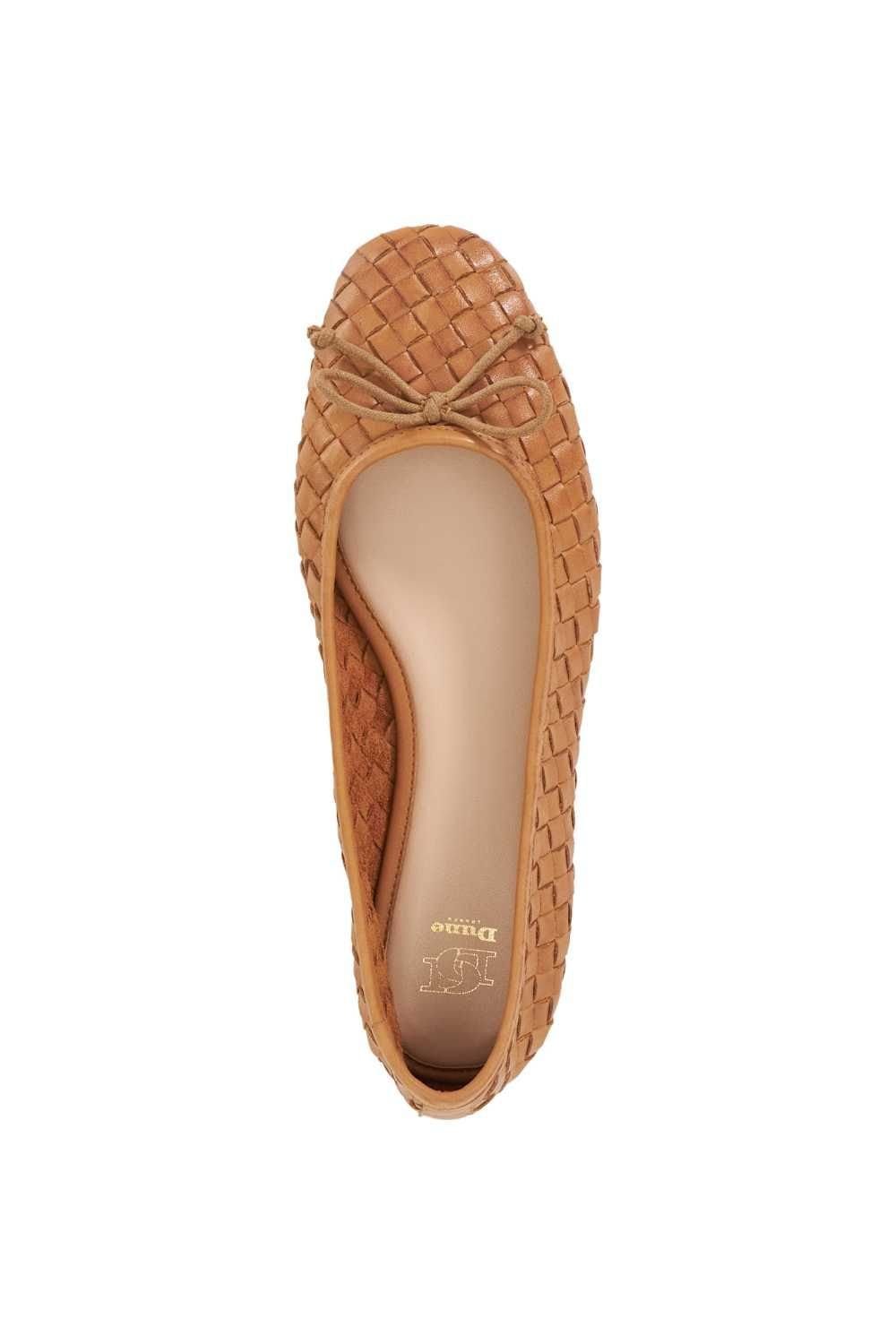 Dune London Dune London Women's 'Heat' Leather Ballet Pumps in Brown - 4