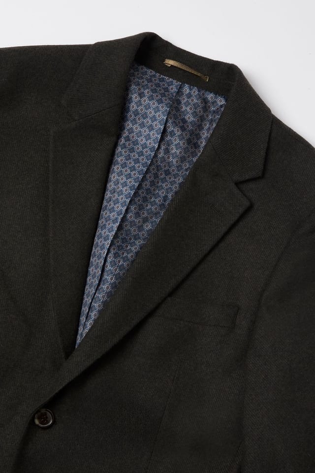 Burton Burton Men's Dark Green Tweed Look Tailored Fit Jacket - 2