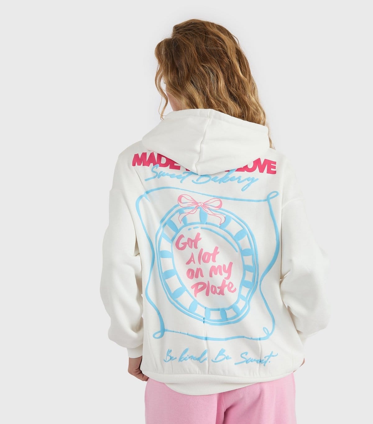 Skinnydip White Printed Hoodie