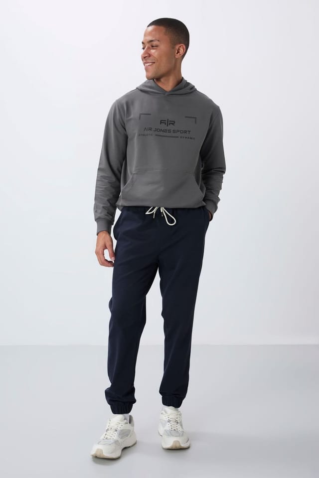 Tommy Life Tommy Life Men's Regular Fit Fleece Sweatpants in Navy - 2