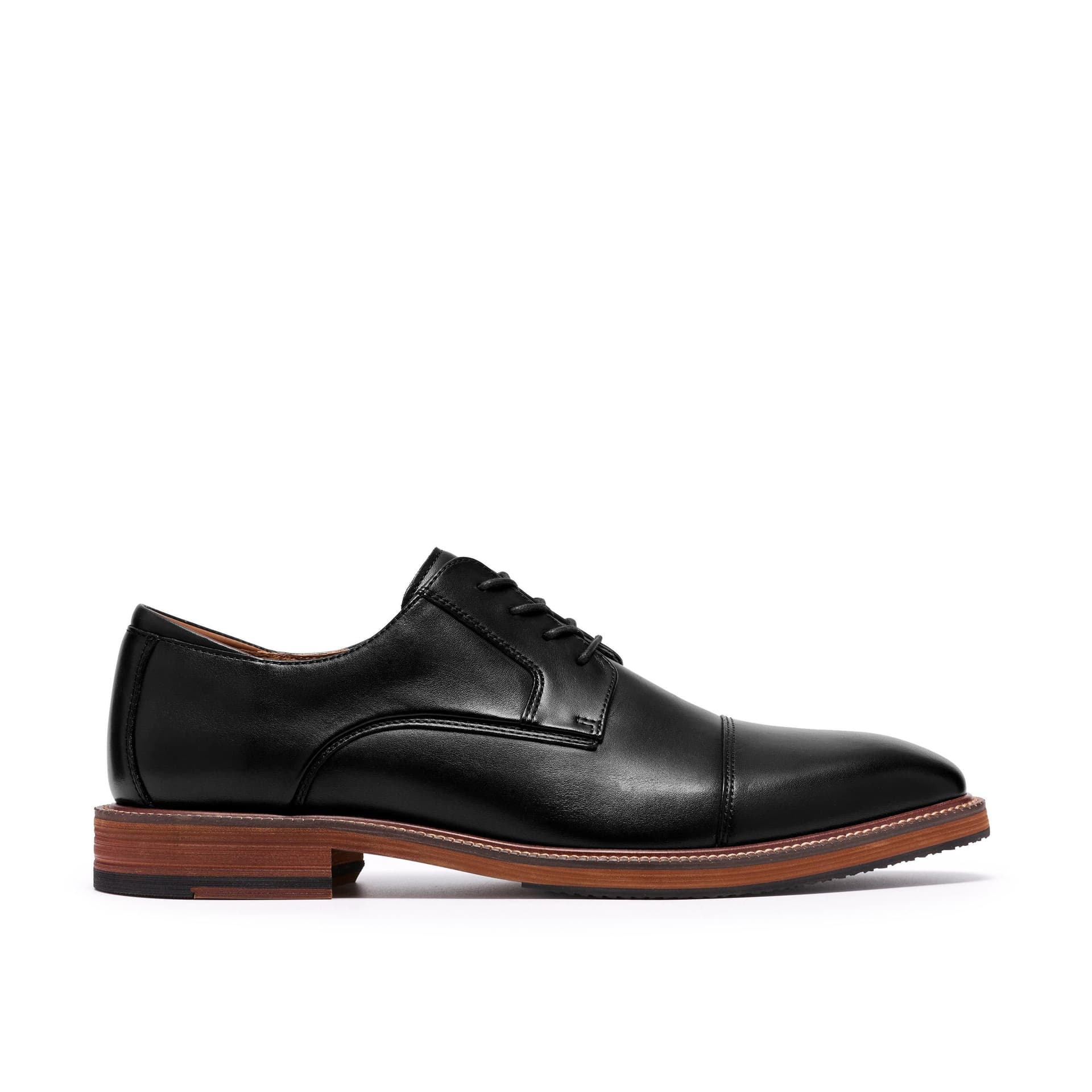 Clarks Clarks Men's Craft Emile Black Leather Derby Shoes, Lace Up