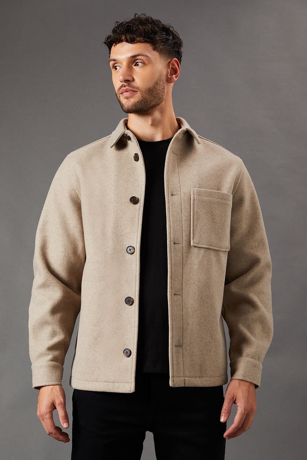 Burton Burton Men's Mushroom Wool Look Short Jacket