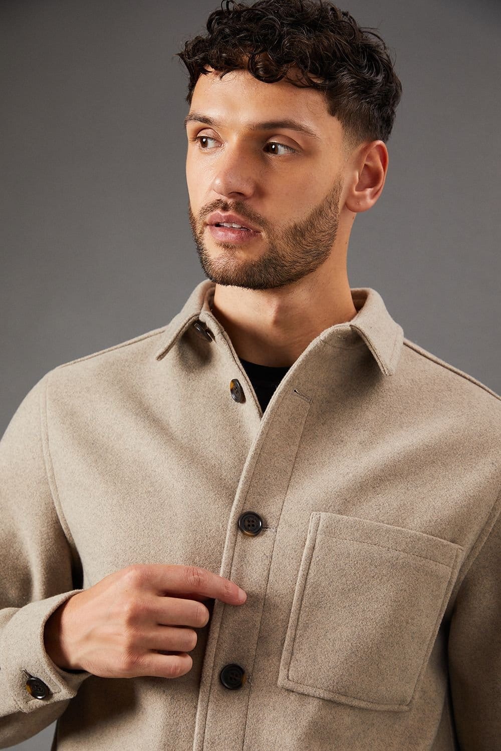 Burton Burton Men's Mushroom Wool Look Short Jacket - 4