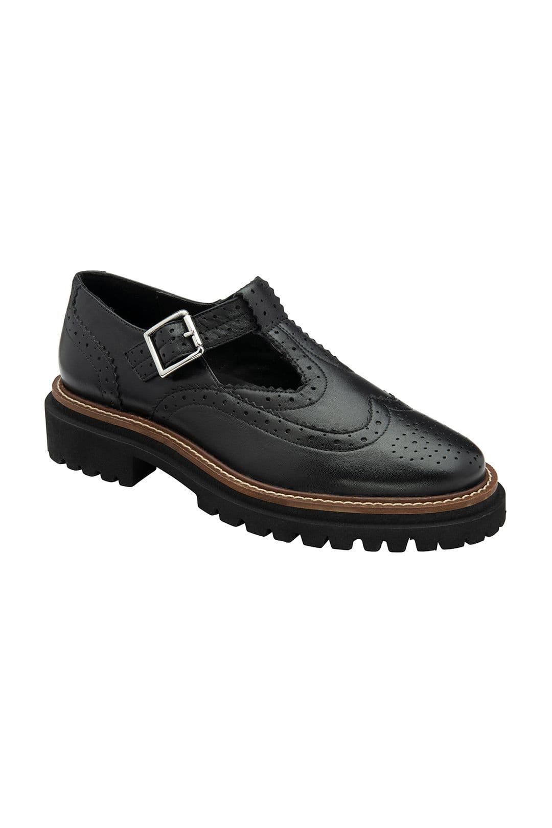 Ravel Ravel Women's Black Leather 'Murton' Brogues - 1