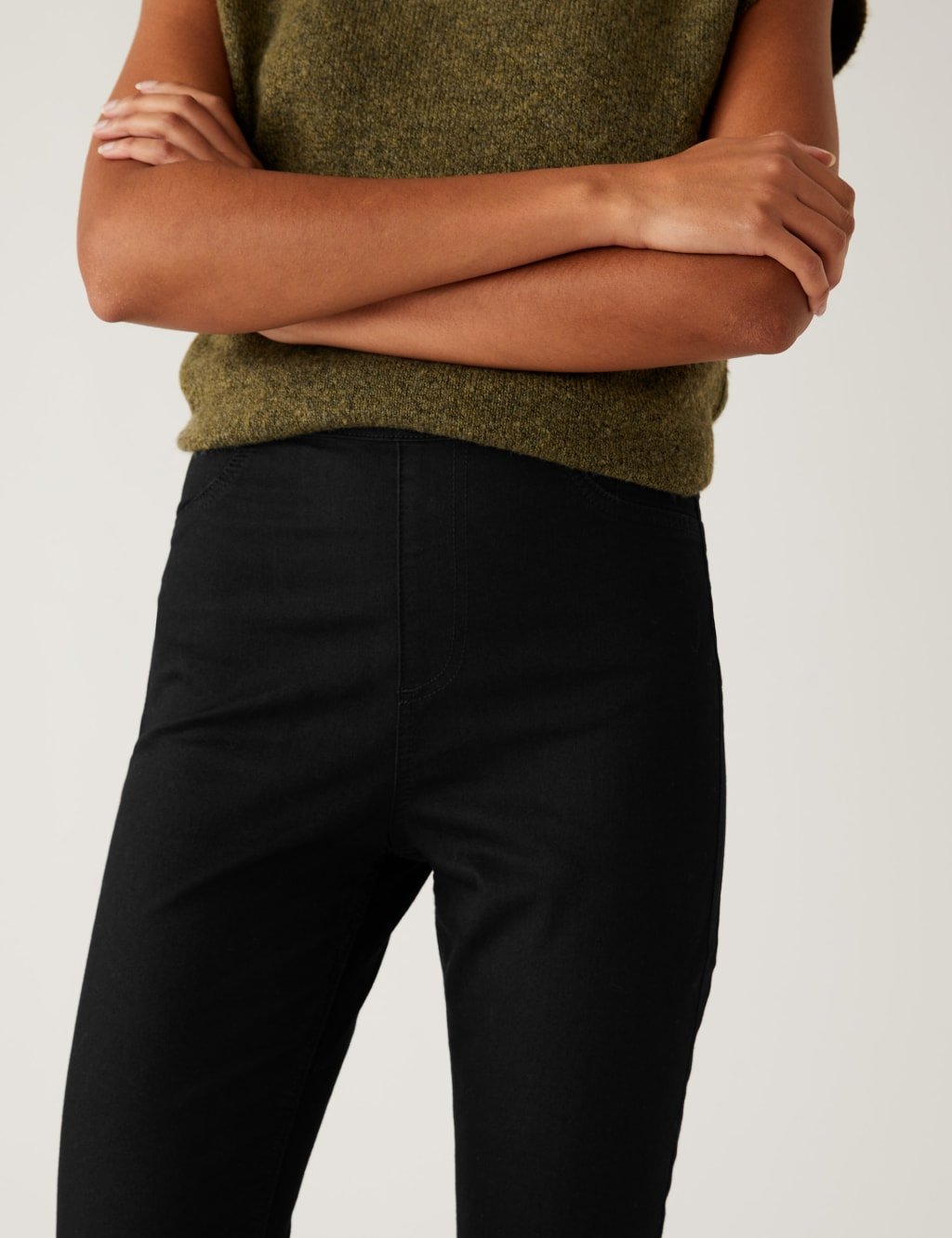 Marks & Spencer M&S 2 Pack High Waisted Jeggings Black/Black - 2