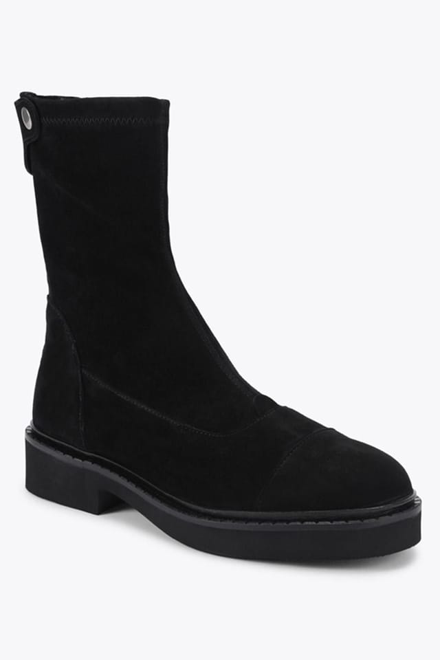 Steve Madden STEVE MADDEN Women's 'Myer Black Suede' Suede Boots - 2