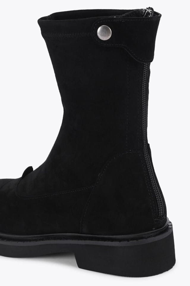 Steve Madden STEVE MADDEN Women's 'Myer Black Suede' Suede Boots - 3