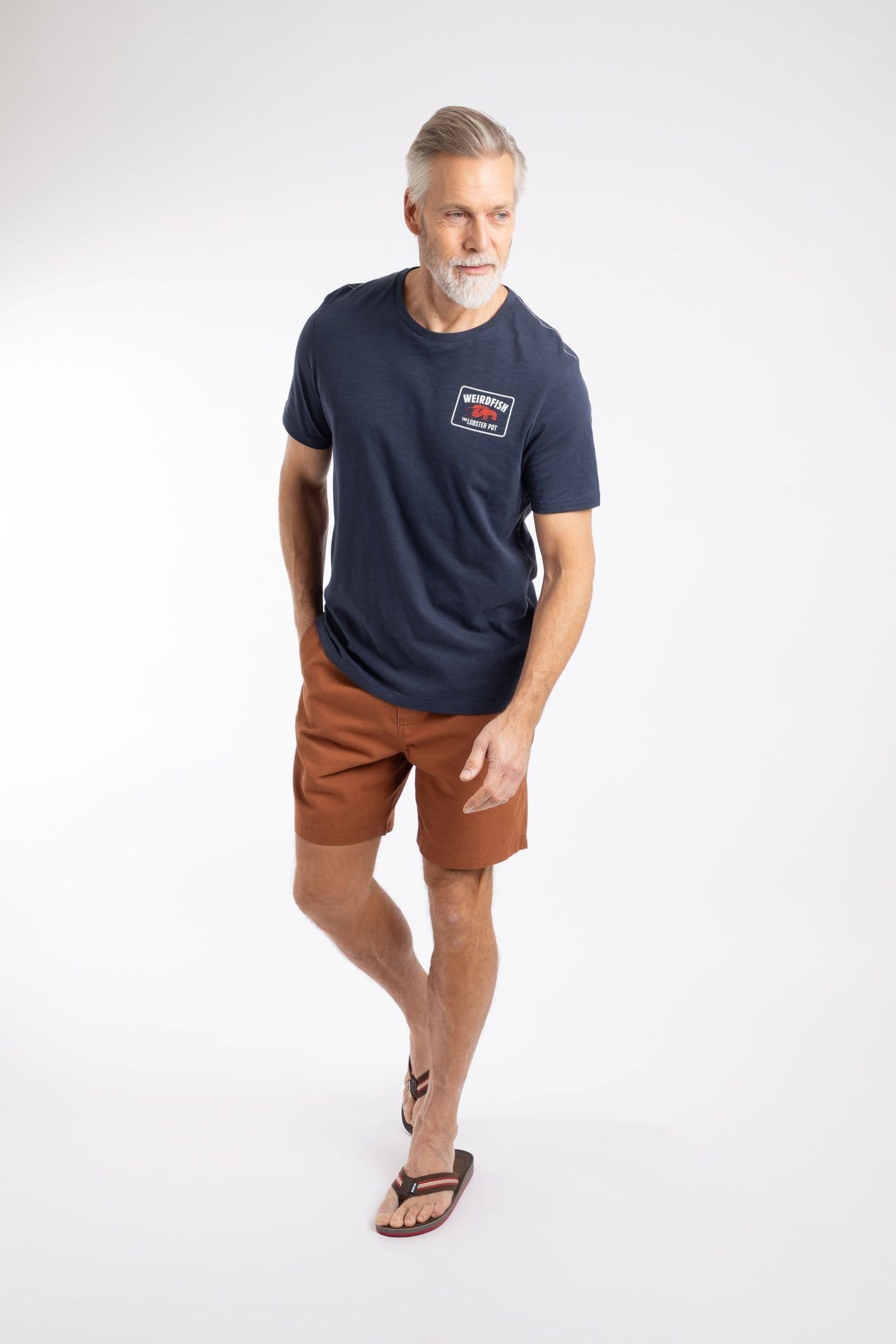 Weird Fish Weird Fish Men's Lobster Pot Graphic T-Shirt in Navy - 4