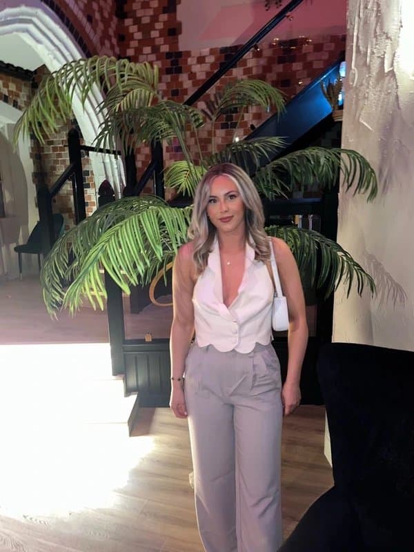 ASOS Asos luxe cream scallop hem waistcoat