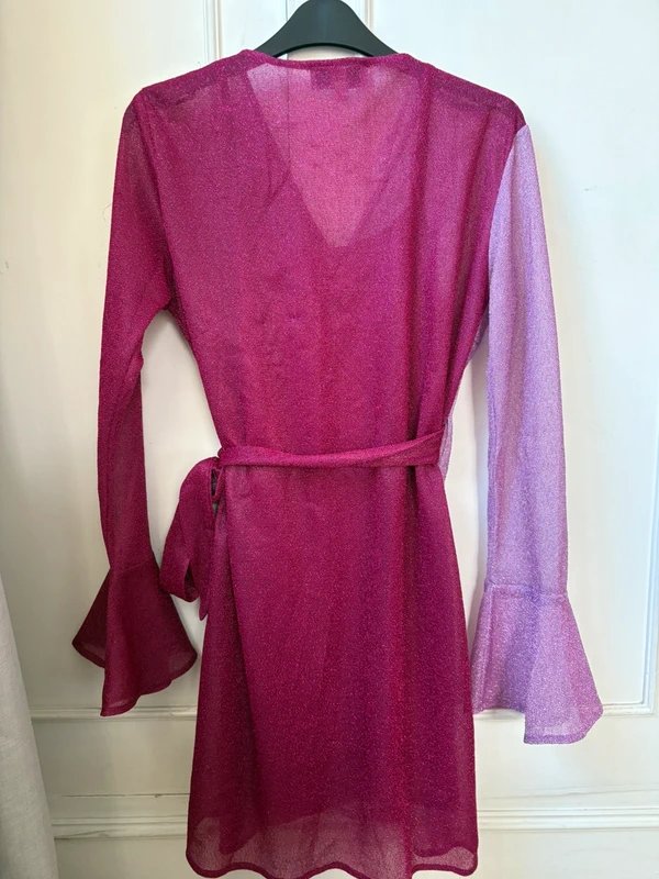 Never Fully Dressed Never Fully Dressed sparkly wrap dress - 1