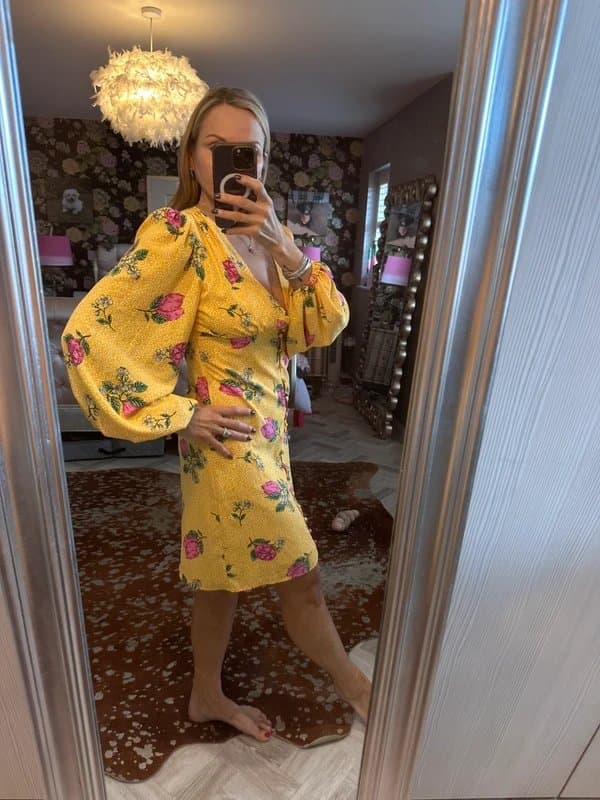 Never Fully Dressed Pretty Never Fully Dressed dress with balloon sleeves size M