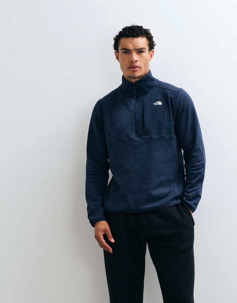 ASOS The North Face 1/4 zip performance fleece in grey - 1