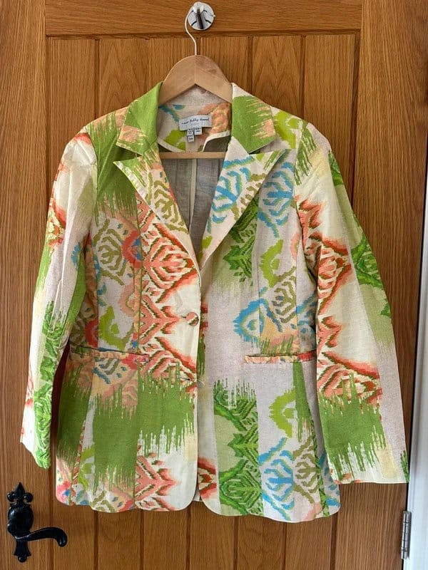 Never Fully Dressed Never Fully Dressed Abstract Pattern Blazer - 1