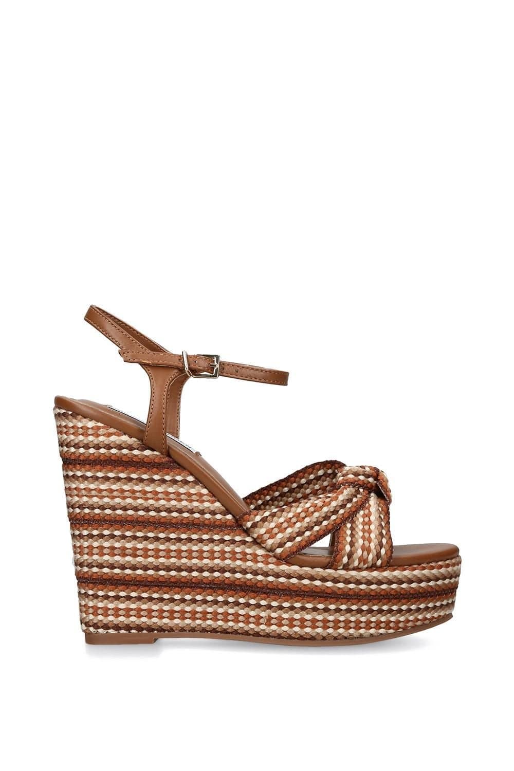 Steve Madden Steve Madden Aztec Brown Leather Sandals in Brown
