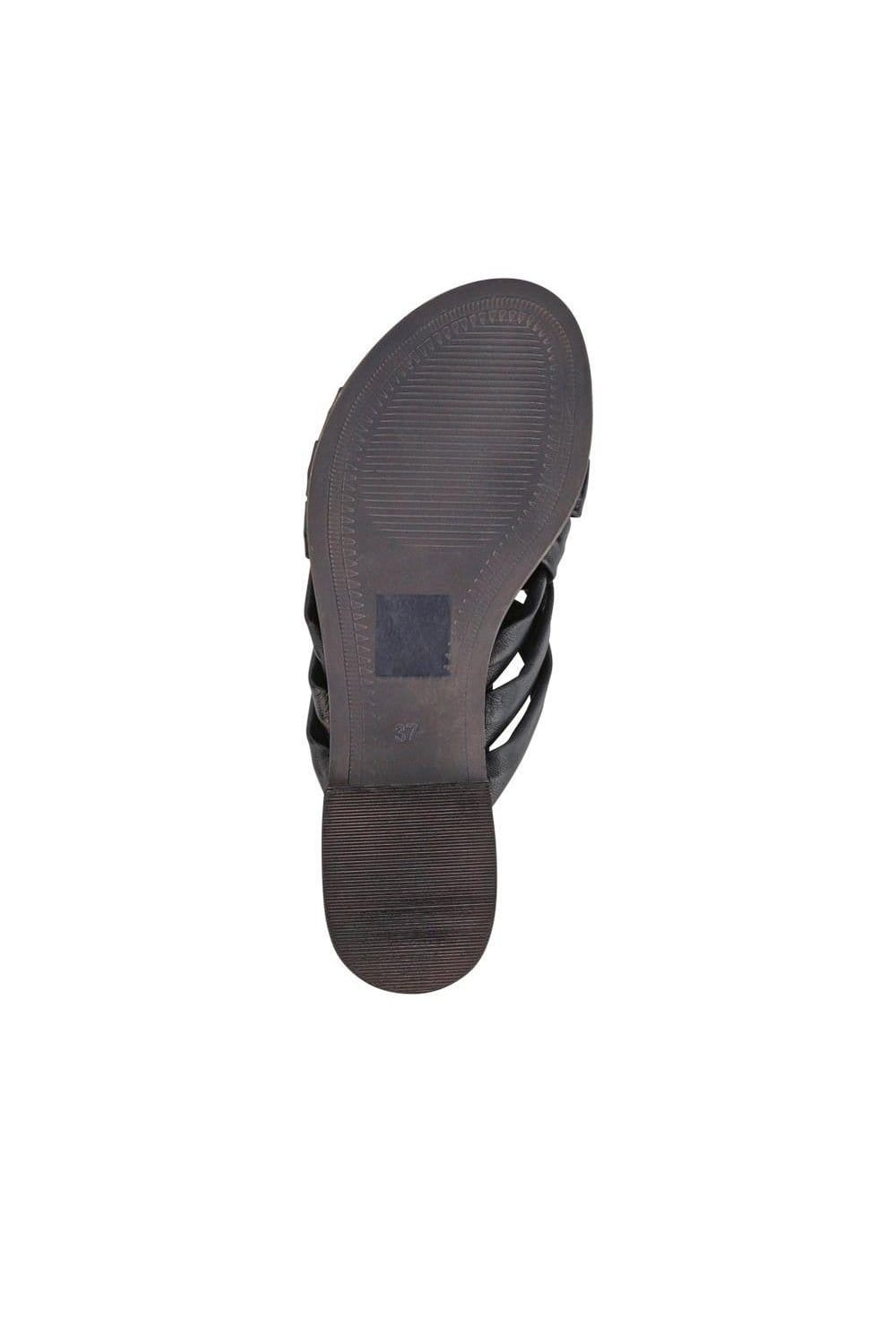 Jones Bootmaker Jones Bootmaker Women's Imalda Smart Leather Mules in Navy - 4