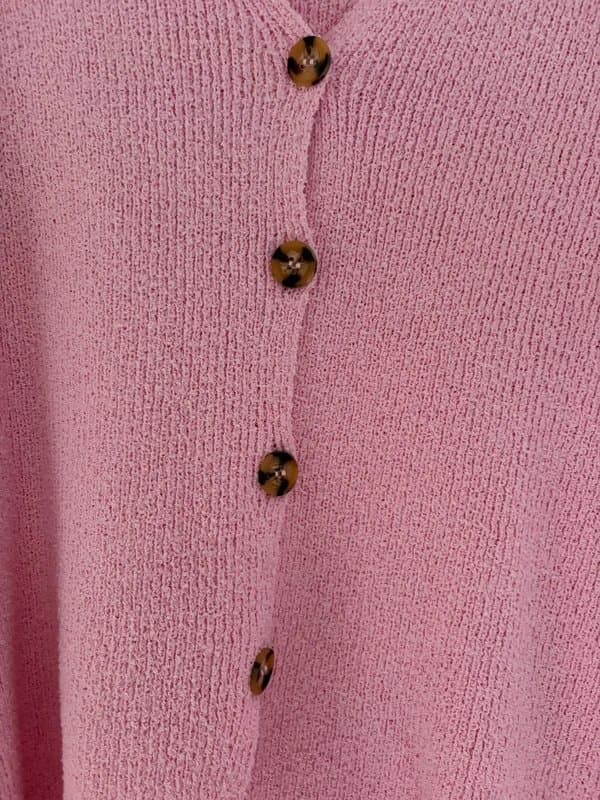 ASOS Design Beautiful pink knitted sleeveless waistcoat style top