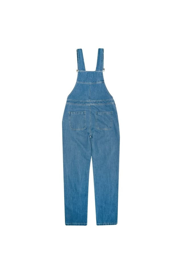 Dotty Dungarees Dotty Dungarees Women's Adult Vintage Denim Dungarees S (UK 8/10) in Blue - 2