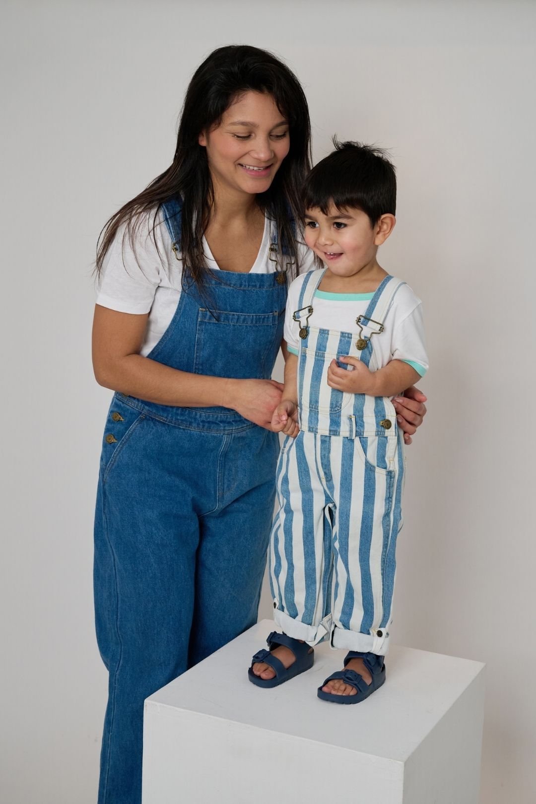 Dotty Dungarees Dotty Dungarees Women's Adult Vintage Denim Dungarees S (UK 8/10) in Blue - 4