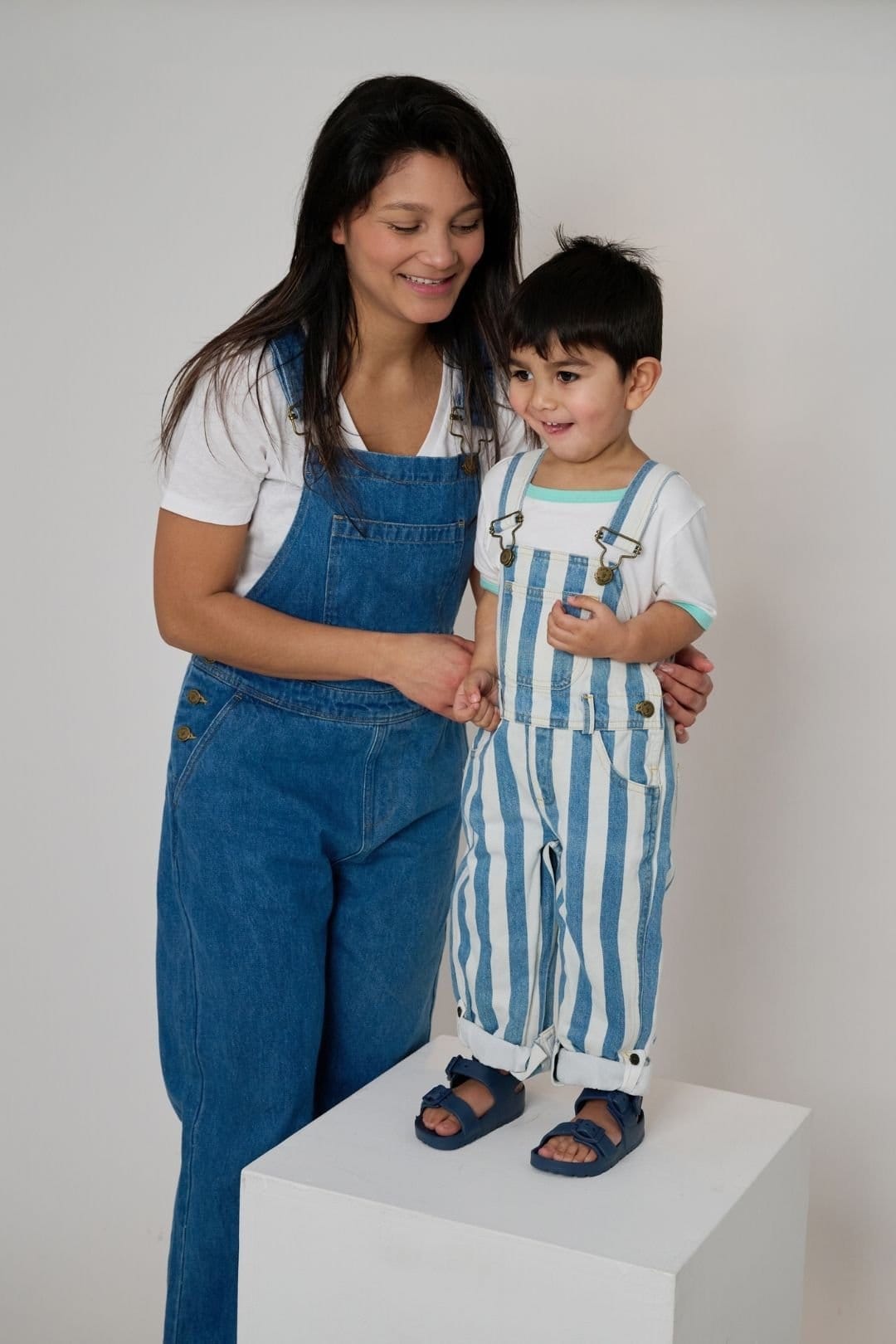 Dotty Dungarees Dotty Dungarees Women's Adult Vintage Denim Dungarees S (UK 8/10) in Blue - 4