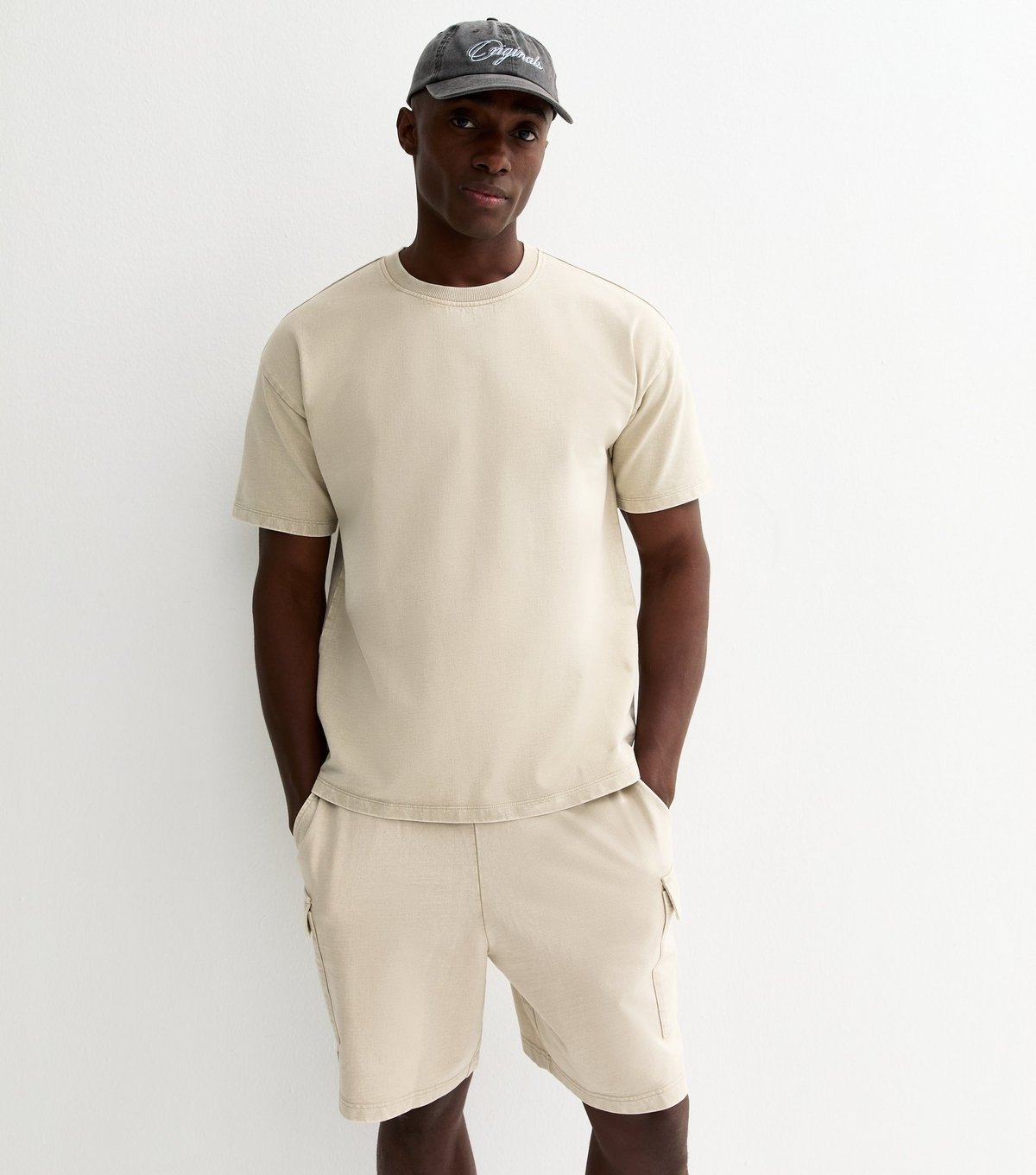 New Look Men's Stone Lightweight Cargo Shorts New Look - 2