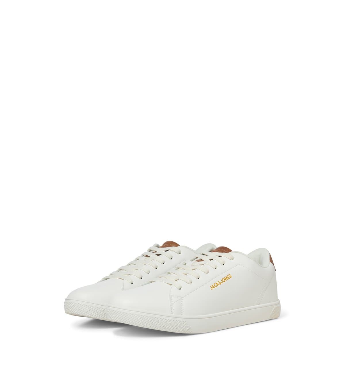 jack & jones Men's White Faux Leather Trainers Jack & Jones New Look