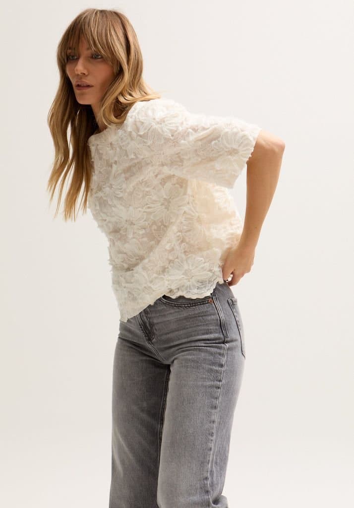 Lily and Lionel Lily and Lionel Women's Lily Spaghetti Strap Ribbon Work Midi Dress In Cream in Ecru