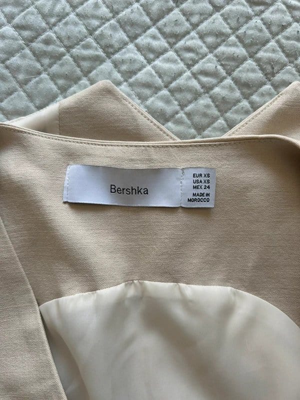 Bershka Beige Tailored Top