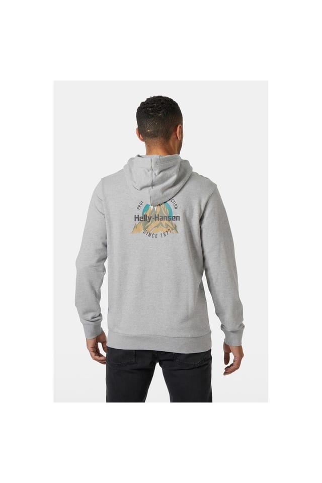 Helly Hansen Sport Helly Hansen Sport Men's Core Graphic Hoodie in Grey - 2