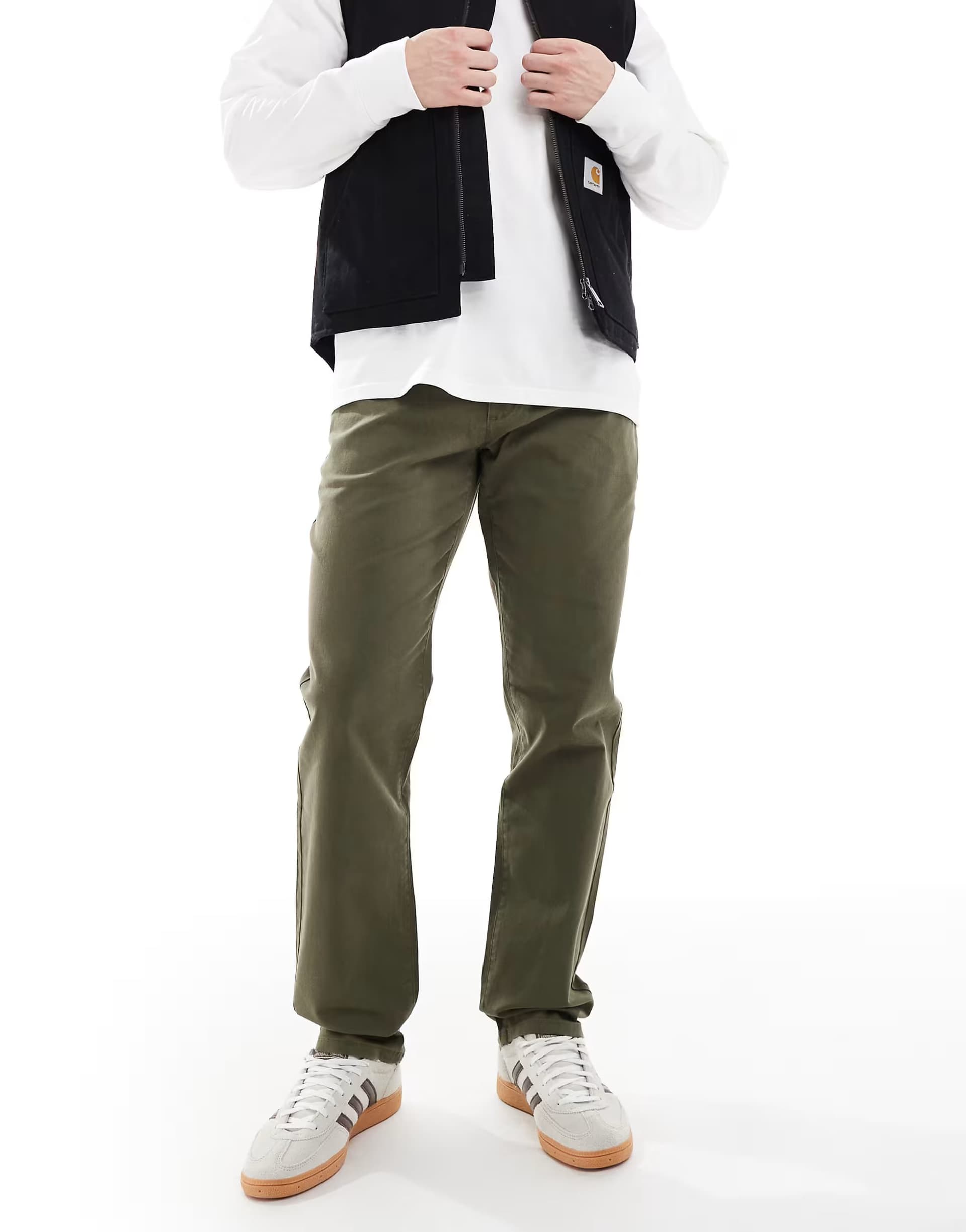 ASOS ASOS Norwood Straight Fit Khaki Chinos