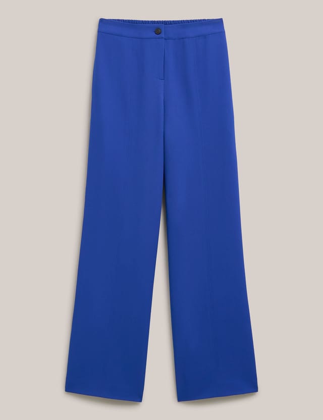 Hobbs London Hobbs London Women's Martine Relaxed Tailored Trousers in Cobalt - 2
