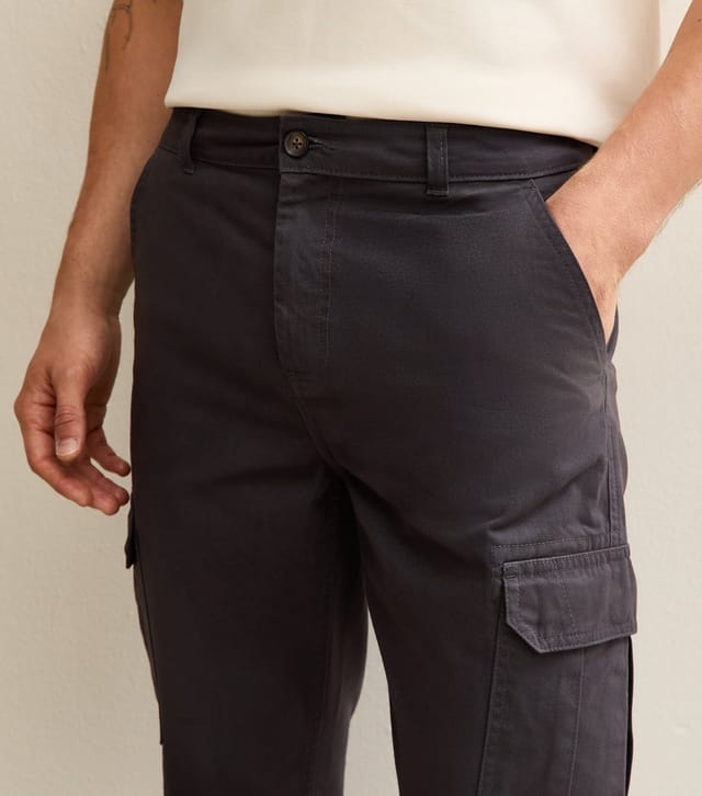 New Look Women's Dark Grey Slim Cargo Trousers New Look - 3