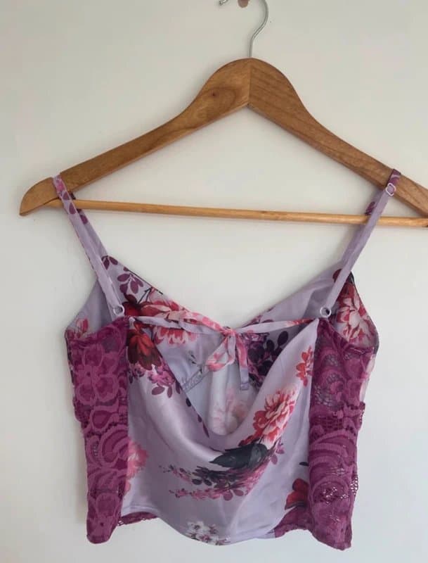ASOS Floral cami crop top