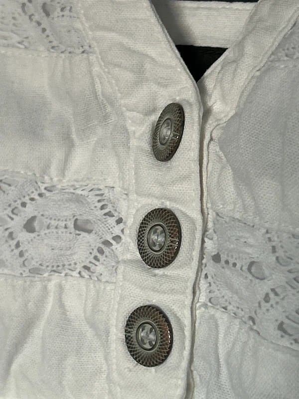 Next Next white linen look summer beach dress size 8