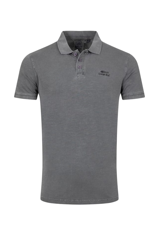 Weird Fish Weird Fish Men's Indy Polo Shirt in Charcoal - 2