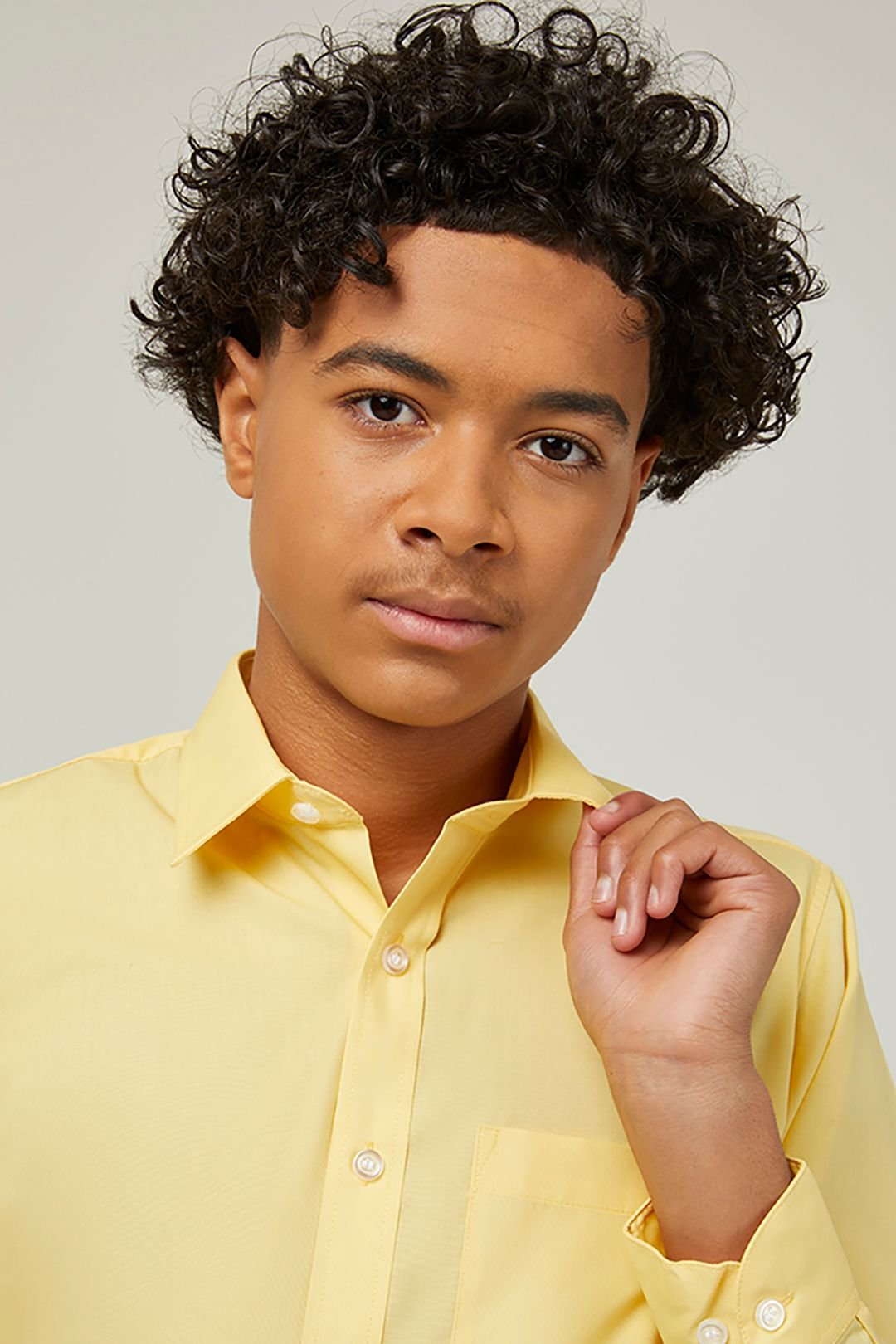 TRUTEX TRUTEX Men's 2 Pack Long Sleeve Non-Iron Boys' School Shirts in Gold - 3