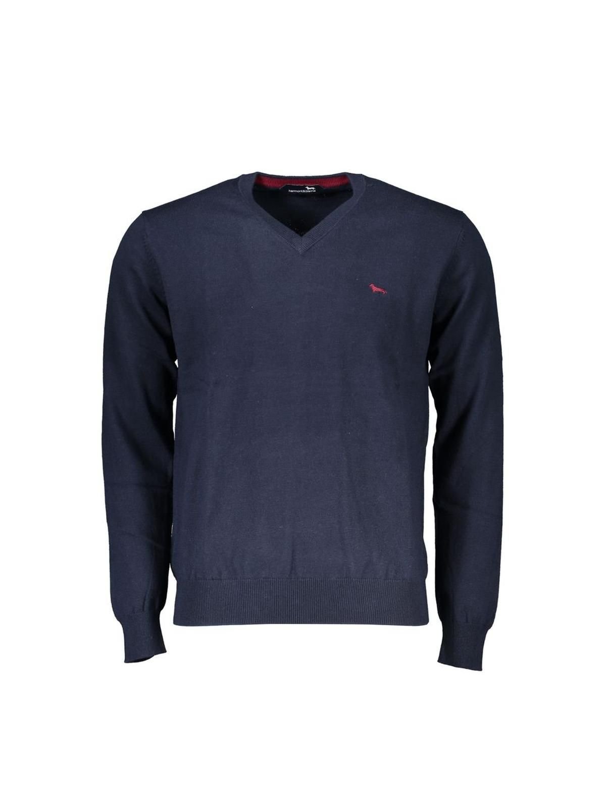 Harmont & Blaine Harmont & Blaine Men's VNeck Jumper Navy- Blue Sweaters - 1