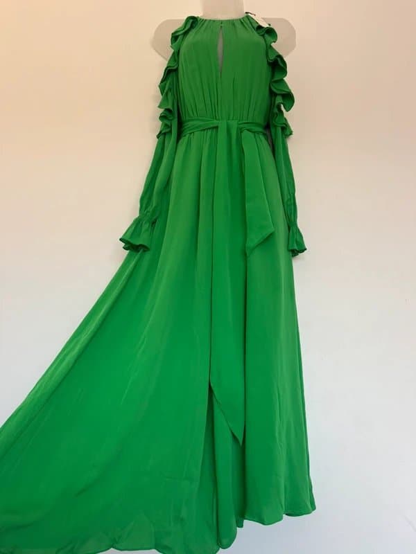 ME+EM * NEW * (with tags / with imperfections ) ME + EM Silk Maxi Dress + Belt - RRP £595- UK 10
