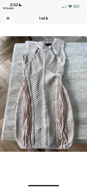 Celeb Boutique Celeb boutique  bodycon fringe dress.