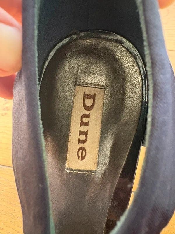 Dune Metallic blue Dune platform shoes