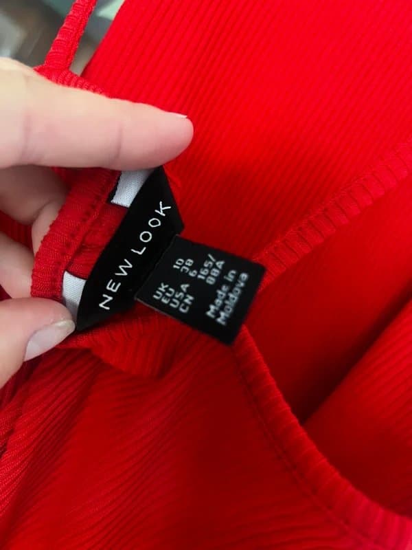 New Look Red halter dress
