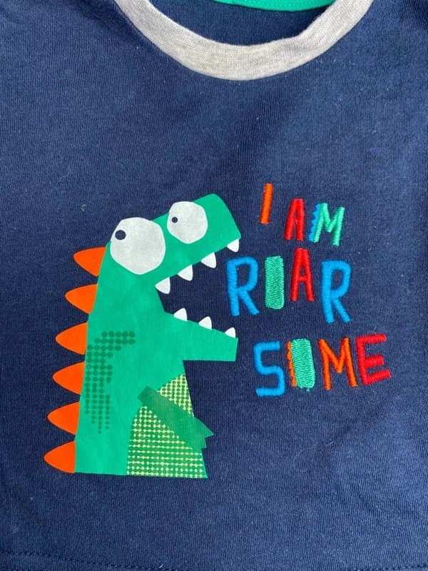 Primark Primark Baby Dinosaur T-Shirt “I Am Roarsome” 3–6 Months