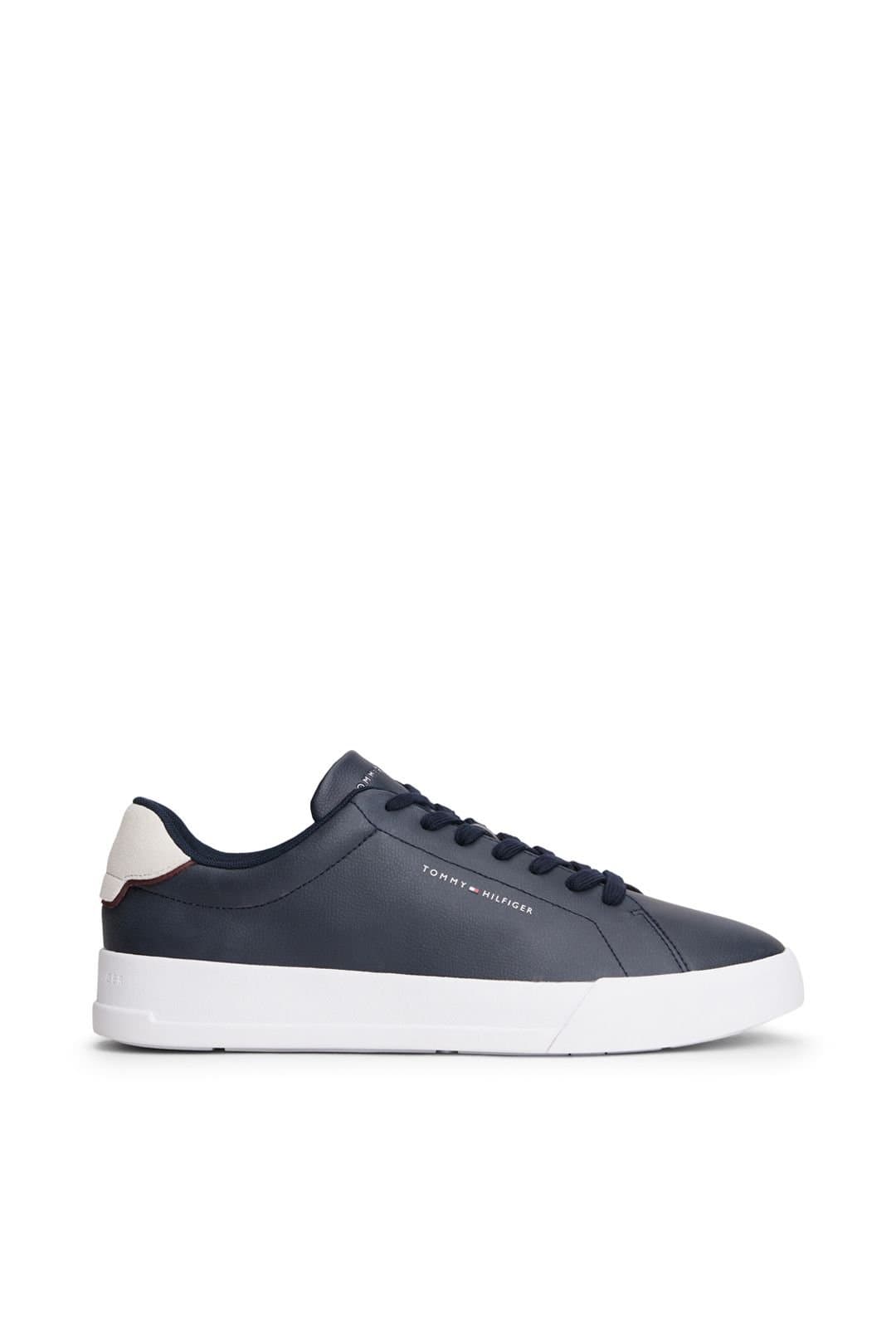 Tommy Hilfiger Tommy Hilfiger Men's Th Court Lth Detail Ess in White
