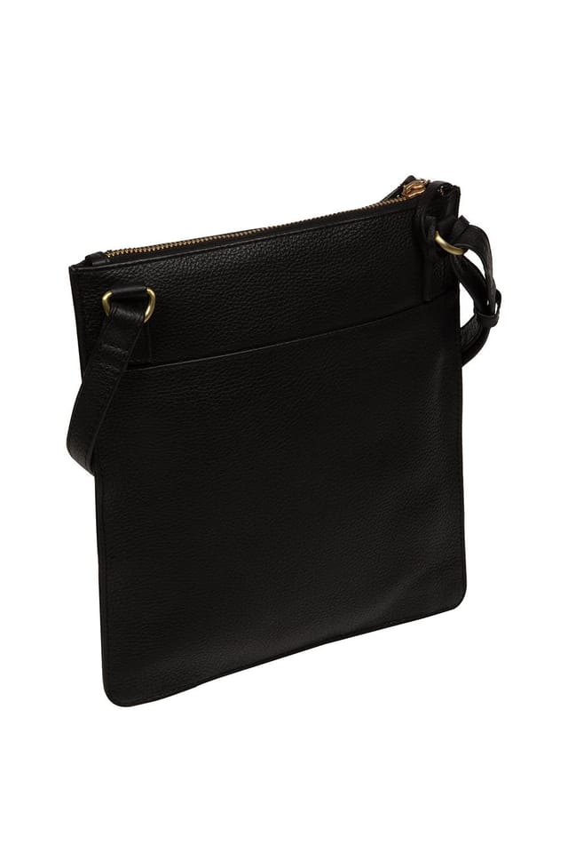 Pure Luxuries London Pure Luxuries London Women's 'Wren' Leather Cross Body Bag in Black - 3