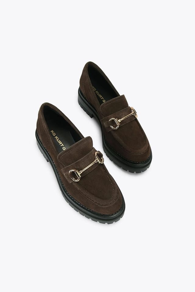 KG Kurt Geiger KG Kurt Geiger Women's 'Tasha Loafer2' Suede Flats in Brown - 2