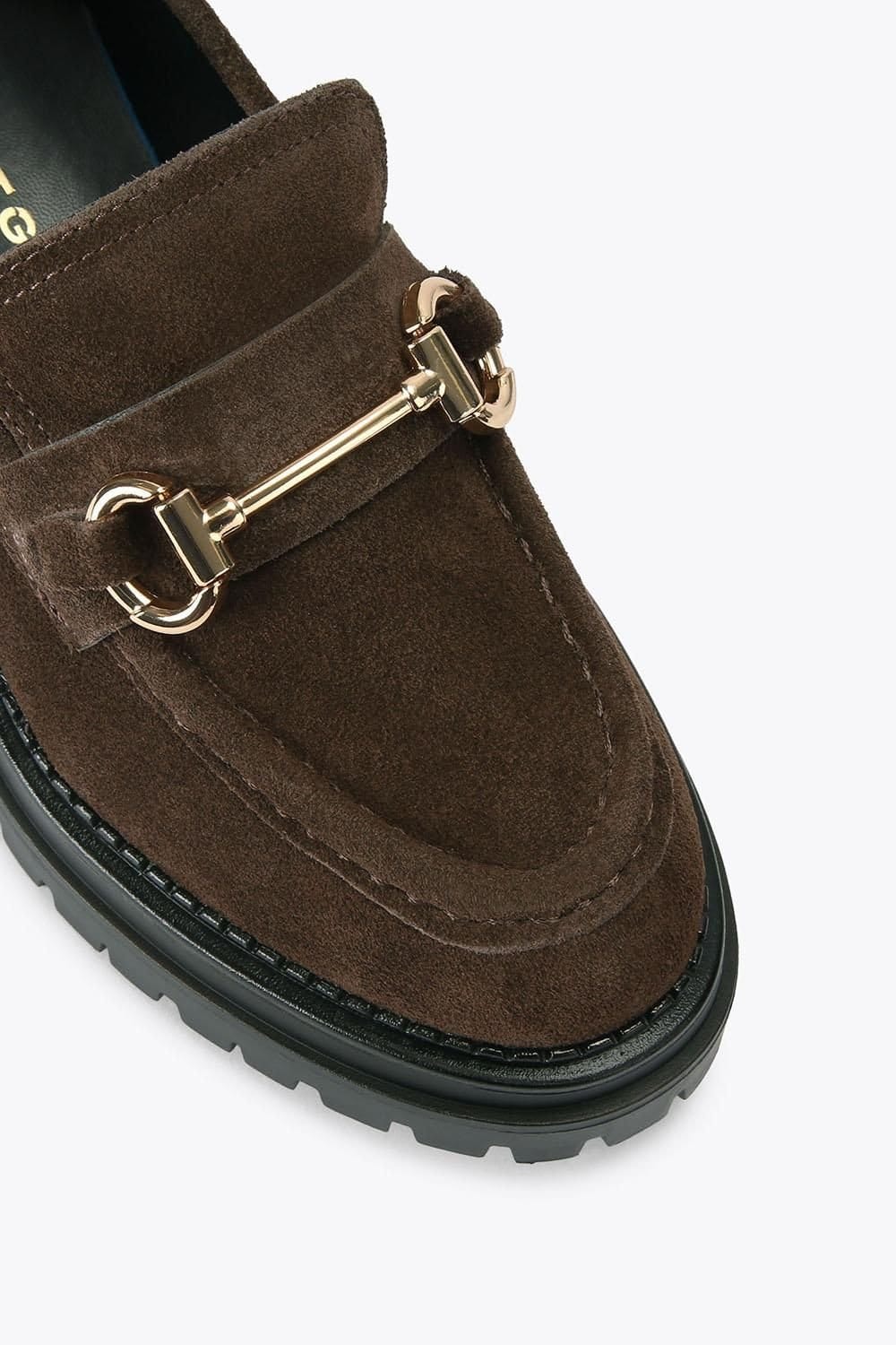 KG Kurt Geiger KG Kurt Geiger Women's 'Tasha Loafer2' Suede Flats in Brown - 4