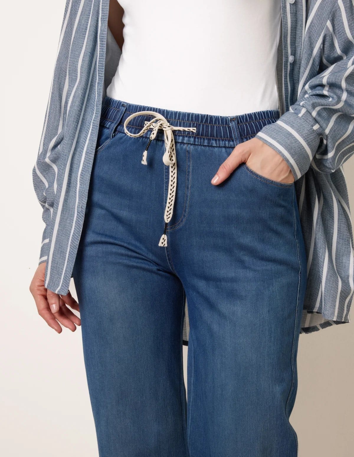 Blue Vanilla Elasticated Waist Jeans - 4