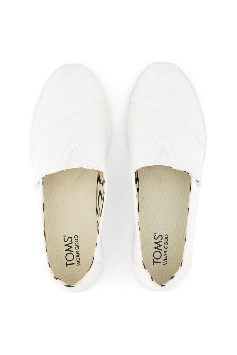 TOMS TOMS Women's Alpargata Plus Shoe in White - 4