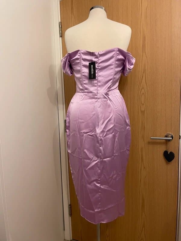 ASOS Design First distraction satin mini dress