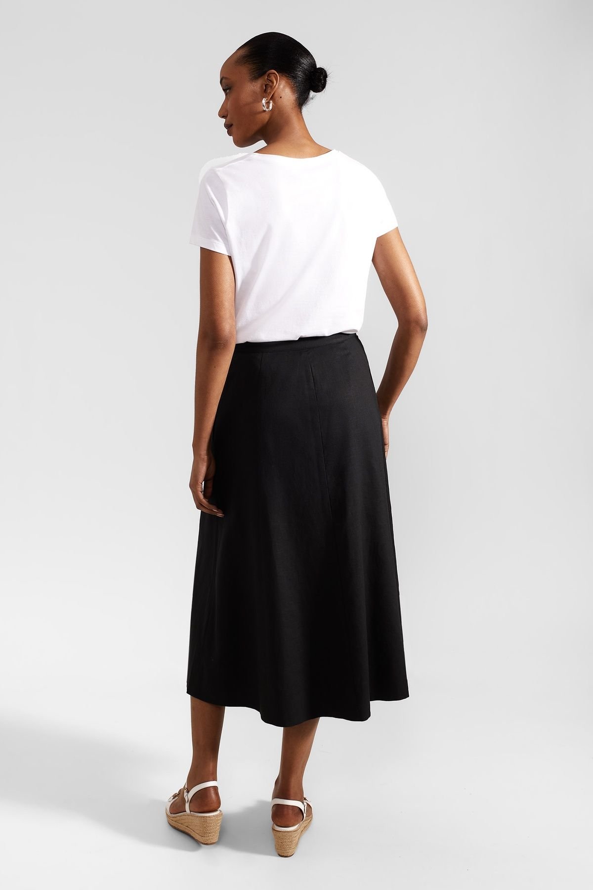 Hobbs London Hobbs London Women's Lina Midi Skirt in Black - 4
